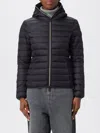 Save The Duck Vicky Short Hooded Basic Jacket In Blue