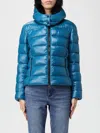 Save The Duck Hooded Padded Jacket In Blue