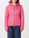 Save The Duck Alexa Hooded Puffer Jacket In Fuchsia