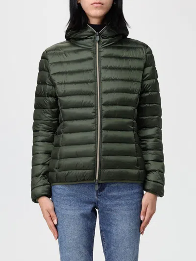 Save The Duck Jacket  Woman Color Green