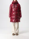 Save The Duck Red Down Jacket Frontal Zip Closure In Red