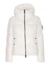 Save The Duck Hooded Puffer Jacket In White