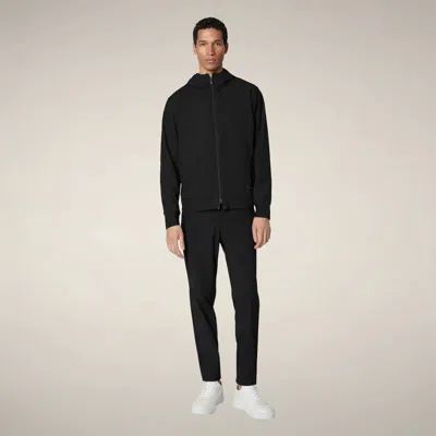 Save The Duck Jacket With Hood Luiz-rety22 In Black (10000)