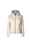 Save The Duck Alexa Giubbotto Con Cappuccio In Beige