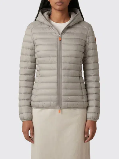 Save The Duck Jacket Woman Color Cream In Gray