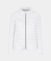 Save The Duck A-line Silhouette Lightweight Quilted Nylon Jacket In White