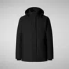Save The Duck Jackets And Jackets Man  D41370m Lexy17/9 - Pteris 10000 Black In Black
