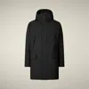 Save The Duck Jackets And Jackets Man  D45320m Smeg21 Wilson 10000 Black In Black