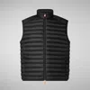 Save The Duck Jackets And Jackets Man  D82410m Giga20 Adam 10000 Black In Black