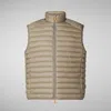 Save The Duck Jackets And Jackets Man  D82410m Giga20 Adam 40021 Elephant Grey In Gray
