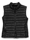 Save The Duck Quilted Sleeveless Down Vest With High Collar In Black