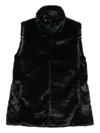 Save The Duck Faux-fur Vest In Black