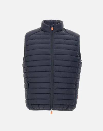 Save The Duck Adam Quilted Padded Gilet In Blue