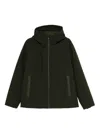 Save The Duck Flynn Hooded Zip-fastening Jacket In Green