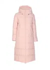 Save The Duck Long Down Jacket In Pink