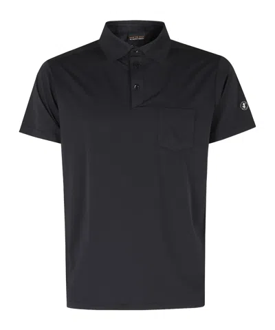Save The Duck Jacob Chest-pocket Polo Shirt In Black