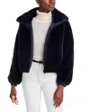 Save The Duck Reversible Faux-leather Jacket In Black