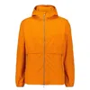 Save The Duck Jex Hooded Waterproof Jacket In Orange