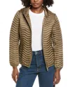 Save The Duck Jinnie Short Wave Quilt Jacket In Brown