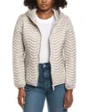 Save The Duck Jinnie Short Wave Quilt Jacket In Metallic