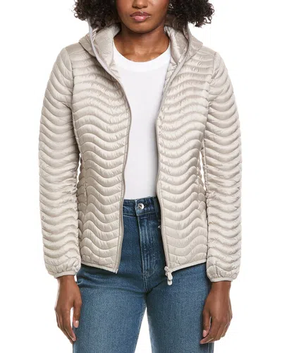 Save The Duck Jinnie Short Wave Quilt Jacket In Metallic