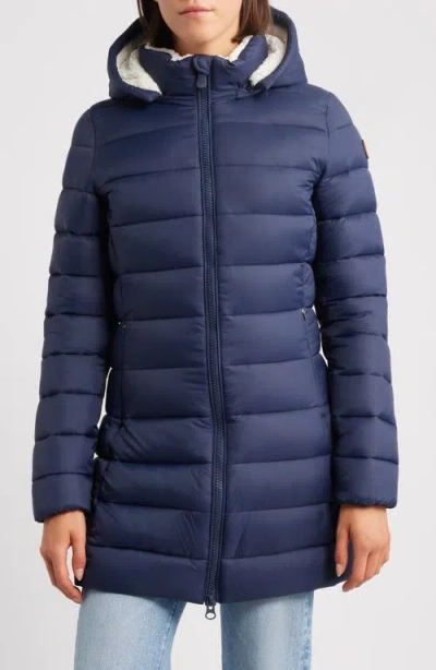 Save The Duck Joanne Quilted Water Repellent Puffer Jacket In Blue