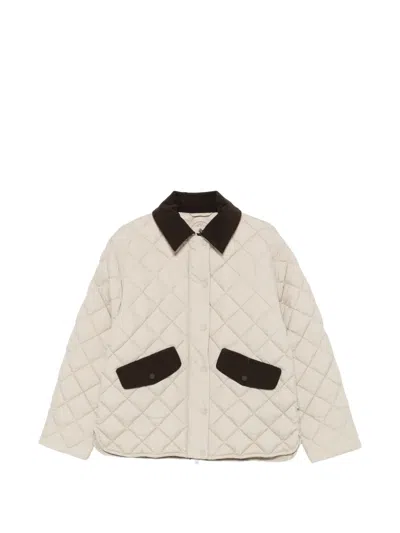 Save The Duck Jodie Quilted Jacket In Neutrals