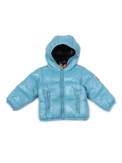 Save The Duck Kids'  Jody Hooded Jacket In Blue