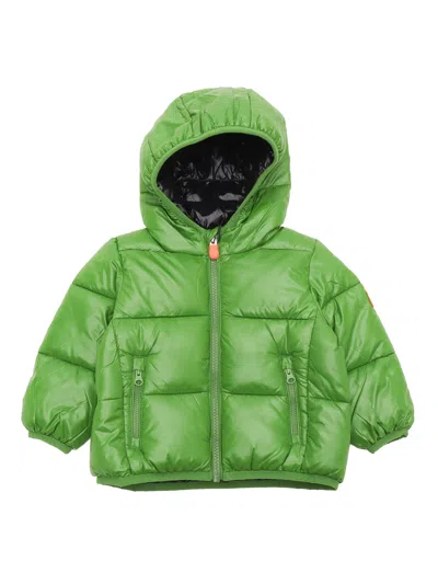 Save The Duck Babies' Jody Hooded Jacket In Green