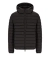 Save The Duck Joncus Brown Hooded Padded Jacket