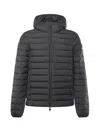Save The Duck Hooded Padded Jacket In Black