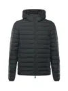 Save The Duck Hooded Padded Jacket In Black