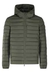 Save The Duck Juncus Hooded Jacket In Green