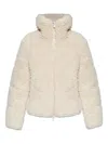 Save The Duck Kennie Shearling Down Jacket Clothing In White