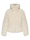 Save The Duck Kennie Shearling Down Jacket Clothing In Gray