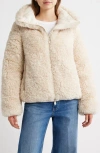 Save The Duck Kennie Water Repellent Faux Shearling Jacket In Neutral