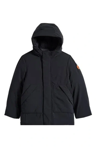 Save The Duck Kids' Albi Hooded Jacket In Black