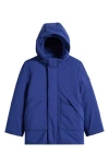 Save The Duck Kids' Albi Hooded Jacket In Blue