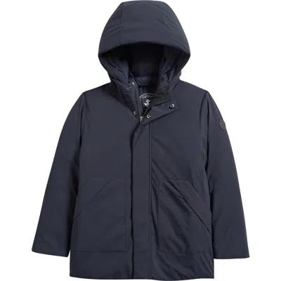 Save The Duck Kids' Albi Hooded Jacket In Blue