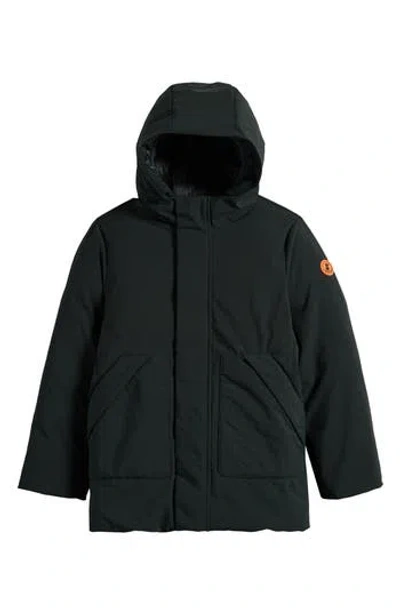 Save The Duck Kids' Albi Hooded Jacket In Green
