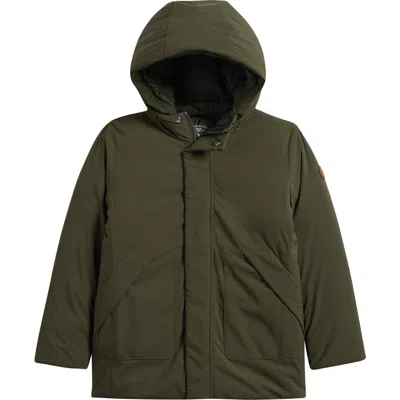 Save The Duck Kids' Albi Hooded Jacket In Green
