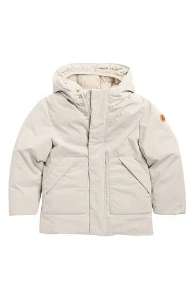 Save The Duck Kids' Albi Hooded Jacket In Neutral