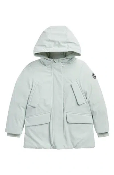 Save The Duck Kids' Ally Hooded Parka Jacket In Glacier Blue