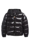 Save The Duck Kids' Artie Hooded Wind Resistant & Water Resistant Puffer Jacket In Black
