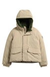 Save The Duck Kids' Benj Hooded Jacket In Neutral
