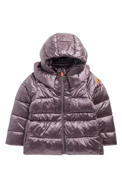 Save The Duck Kids' Cheryl Nylon Puffer Jacket In Purple