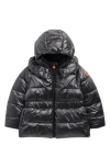 Save The Duck Kids' Cheryl Nylon Puffer Jacket In Black