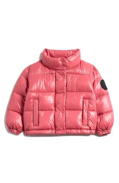 Save The Duck Kids' Cini Puffer Jacket In Pink