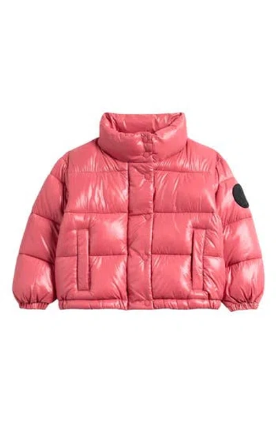 Save The Duck Kids' Cini Puffer Jacket In Pink