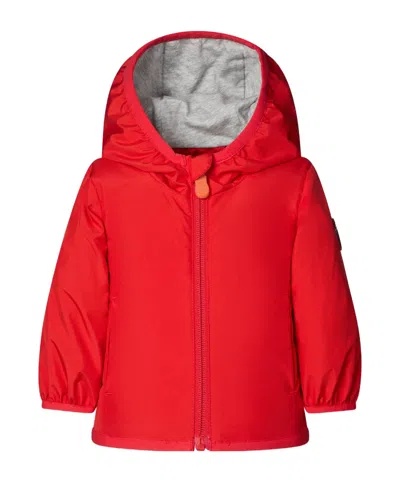 Save The Duck Kids Coco Baby Hooded Jacket In Red
